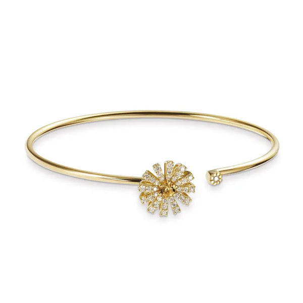 Margherita Yellow Gold, Diamonds and Citrine Quartz Bracelet